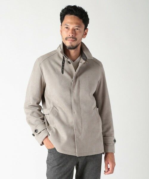 MEN'S BIGI / メンズビギ ブルゾン | フェイクスエード立ち襟ダンボールニットブルゾン | 詳細1