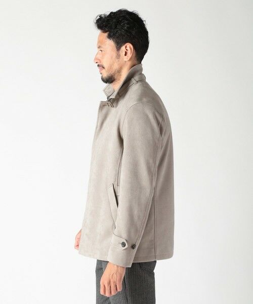 MEN'S BIGI / メンズビギ ブルゾン | フェイクスエード立ち襟ダンボールニットブルゾン | 詳細4