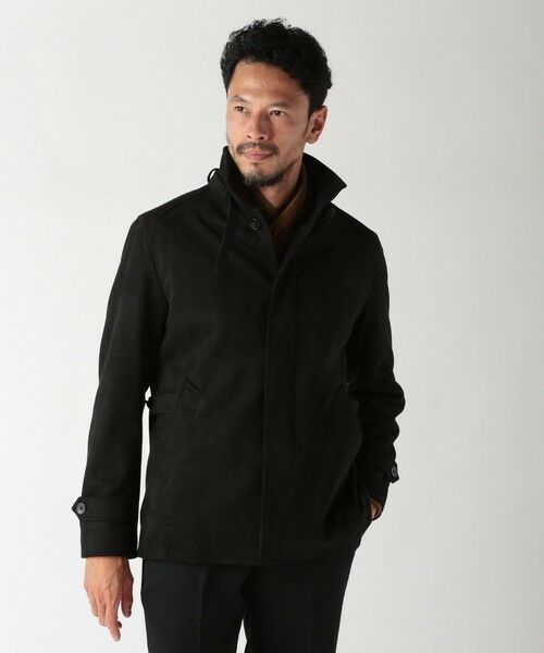 MEN'S BIGI / メンズビギ ブルゾン | フェイクスエード立ち襟ダンボールニットブルゾン | 詳細12