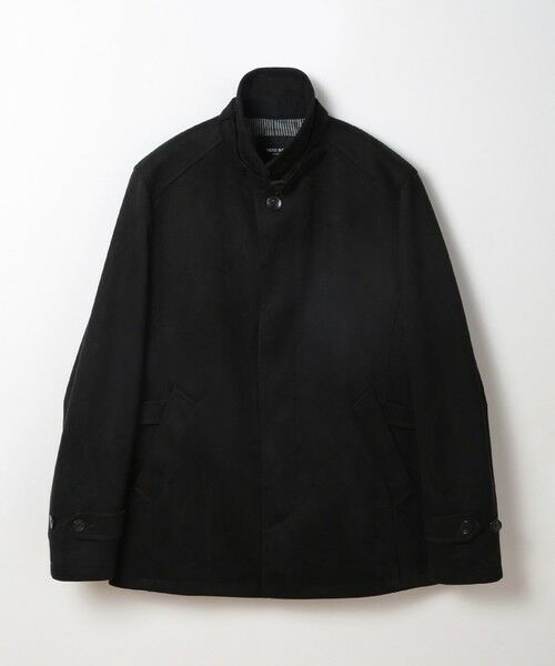 MEN'S BIGI / メンズビギ ブルゾン | フェイクスエード立ち襟ダンボールニットブルゾン（ブラック）