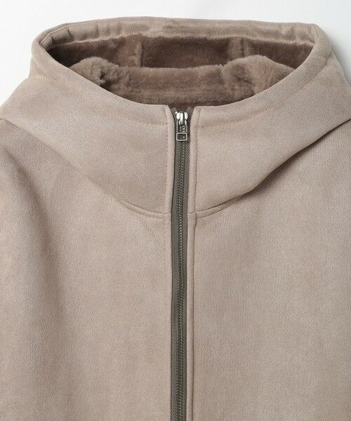 MEN'S BIGI / メンズビギ スウェット | テックレザームートンパーカー | 詳細12