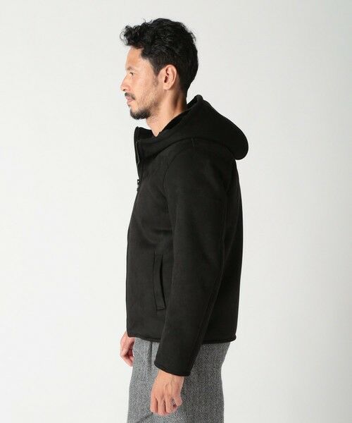 MEN'S BIGI / メンズビギ スウェット | テックレザームートンパーカー | 詳細23