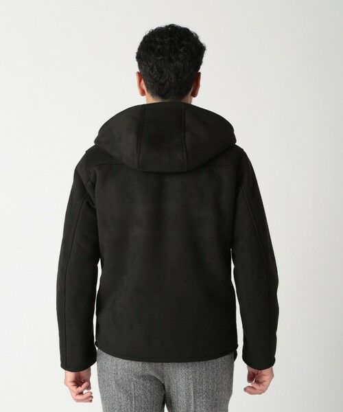 MEN'S BIGI / メンズビギ スウェット | テックレザームートンパーカー | 詳細24