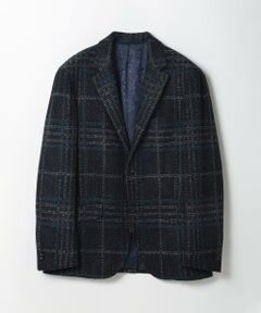 MEN'S BIGI / メンズビギ テーラードジャケット | 【RANIFICIO ROMA/ラニフィーチョローマ】ウールチェックジャージジャケット