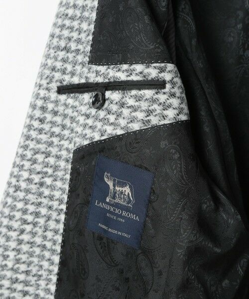 MEN'S BIGI / メンズビギ テーラードジャケット | 【RANIFICIO ROMA/ラニフィーチョローマ】ウールチェックジャージジャケット | 詳細12