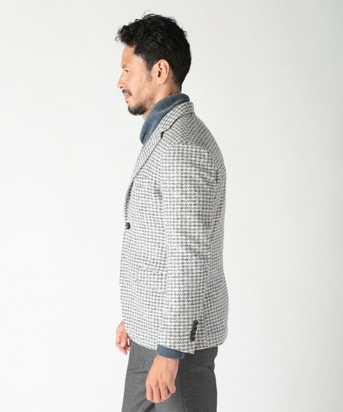 MEN'S BIGI / メンズビギ テーラードジャケット | 【RANIFICIO ROMA/ラニフィーチョローマ】ウールチェックジャージジャケット | 詳細2