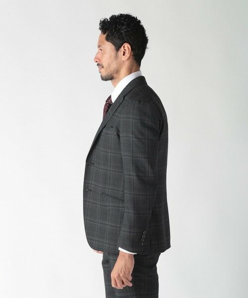 MEN'S BIGI / メンズビギ テーラードジャケット | 【ACTIVE TAILOR】ホップサックチェックジャケット | 詳細2
