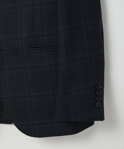 MEN'S BIGI / メンズビギ テーラードジャケット | 【ACTIVE TAILOR】ホップサックチェックジャケット | 詳細13