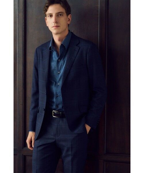 MEN'S BIGI / メンズビギ テーラードジャケット | 【ACTIVE TAILOR】ホップサックチェックジャケット | 詳細17