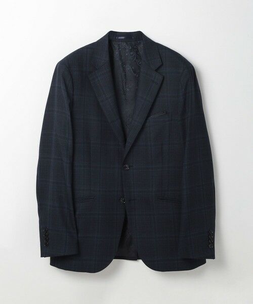 MEN'S BIGI / メンズビギ テーラードジャケット | 【ACTIVE TAILOR】ホップサックチェックジャケット（ネイビー）