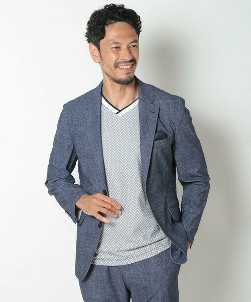 MEN'S BIGI / メンズビギ テーラードジャケット | 【ACTIVE TAILOR】COOL TOUCH 接触冷感ハイパーストレッチジャケット | 詳細17