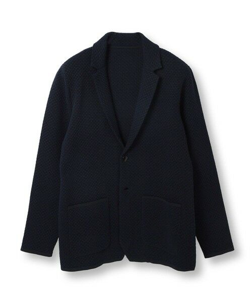 MEN'S BIGI / メンズビギ その他アウター | 【ACTIVE TAILOR】モール混ニットジャケット（ネイビー）