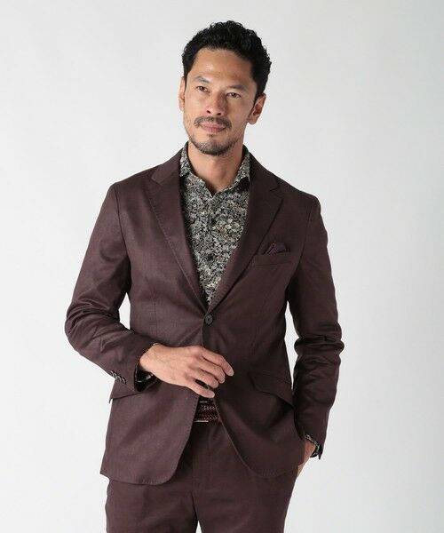 MEN'S BIGI / メンズビギ テーラードジャケット | コマスエードストレッチジャケット（セットアップ対応） | 詳細21
