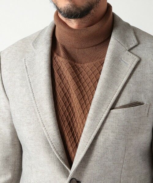 MEN'S BIGI / メンズビギ テーラードジャケット | 【ACTIVE TAILOR】ヒートパフォーマーツイード調プリントジャケット（セットアップ対応） | 詳細13
