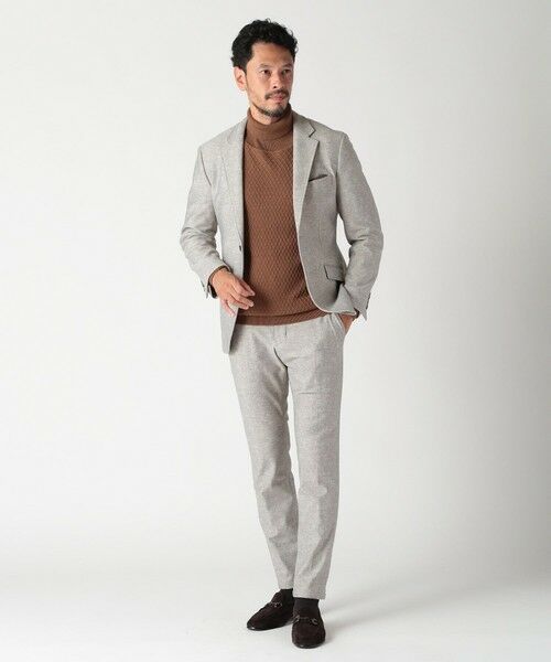 MEN'S BIGI / メンズビギ テーラードジャケット | 【ACTIVE TAILOR】ヒートパフォーマーツイード調プリントジャケット（セットアップ対応） | 詳細2