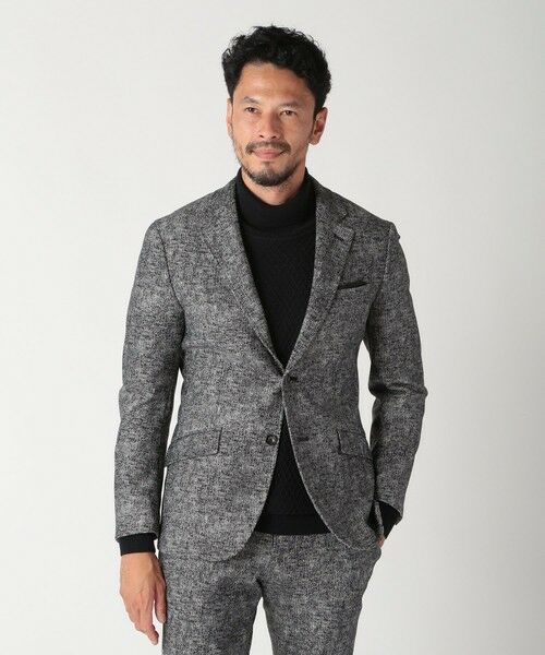 MEN'S BIGI / メンズビギ テーラードジャケット | 【ACTIVE TAILOR】ヒートパフォーマーツイード調プリントジャケット（セットアップ対応） | 詳細17