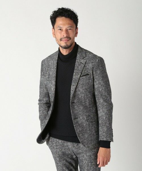 MEN'S BIGI / メンズビギ テーラードジャケット | 【ACTIVE TAILOR】ヒートパフォーマーツイード調プリントジャケット（セットアップ対応） | 詳細15