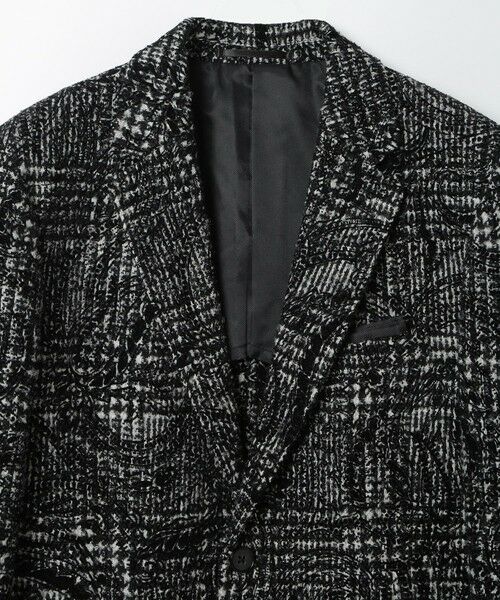 MEN'S BIGI / メンズビギ テーラードジャケット | グレンチェックフロッキープリントジャケット | 詳細1