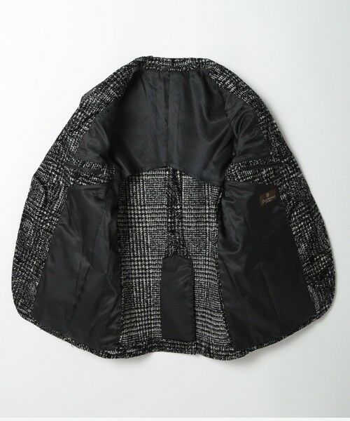 MEN'S BIGI / メンズビギ テーラードジャケット | グレンチェックフロッキープリントジャケット | 詳細4