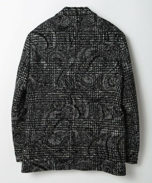 MEN'S BIGI / メンズビギ テーラードジャケット | グレンチェックフロッキープリントジャケット | 詳細7