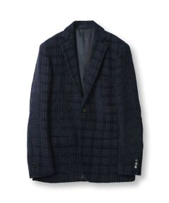 MEN'S BIGI / メンズビギ テーラードジャケット | 3Dツイードドビーチェックジャケット