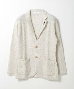 MEN'S BIGI / メンズビギ テーラードジャケット | 【LARDINI/ラルディーニ】アルパカウールヘリンボーンジャージジャケット