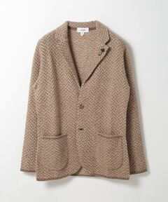 MEN'S BIGI / メンズビギ テーラードジャケット | 【LARDINI/ラルディーニ】アルパカウールヘリンボーンジャージジャケット