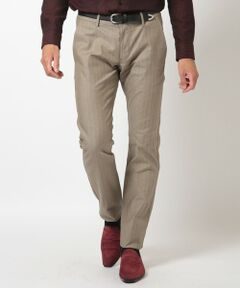 MEN'S BIGI / メンズビギ スラックス・ドレスパンツ | ＜ON/OFF兼用＞シャドーヘリンボーンストレッチパンツ