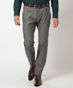 MEN'S BIGI / メンズビギ スラックス・ドレスパンツ | ＜ON/OFF兼用＞シャドーヘリンボーンストレッチパンツ