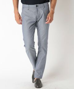 MEN'S BIGI / メンズビギ スラックス・ドレスパンツ | ＜ON/OFF兼用＞シャドーヘリンボーンストレッチパンツ