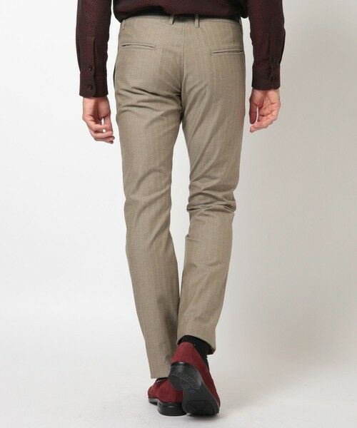 MEN'S BIGI / メンズビギ スラックス・ドレスパンツ | ＜ON/OFF兼用＞シャドーヘリンボーンストレッチパンツ | 詳細2