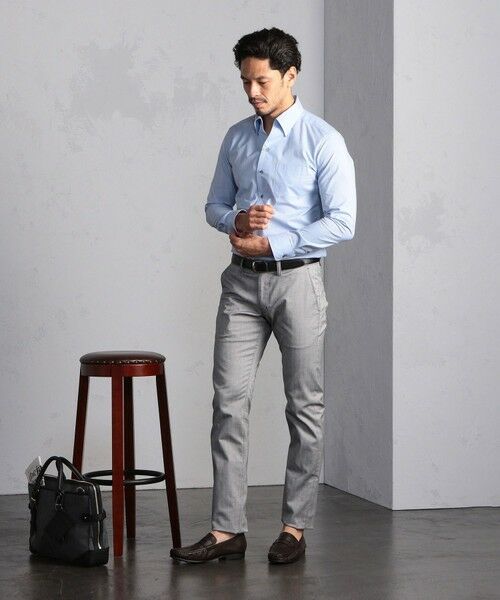 MEN'S BIGI / メンズビギ スラックス・ドレスパンツ | ＜ON/OFF兼用＞シャドーヘリンボーンストレッチパンツ | 詳細7
