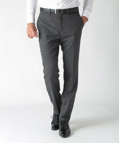 MEN'S BIGI / メンズビギ スラックス・ドレスパンツ | 【ACTIVE TAILOR】ミックスヤーンスラックス(グレー)