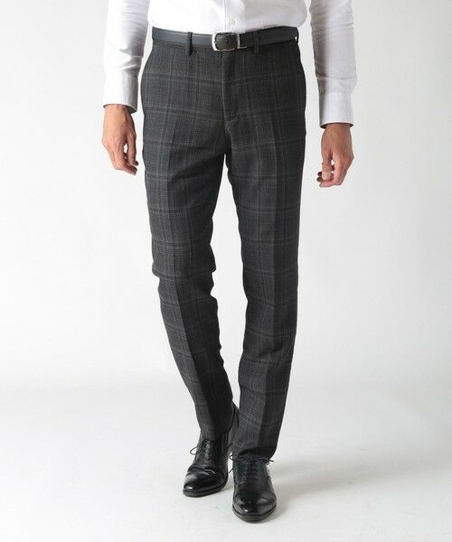 MEN'S BIGI / メンズビギ スラックス・ドレスパンツ | 【ACTIVE TAILOR】ホップサックチェックパンツ | 詳細1
