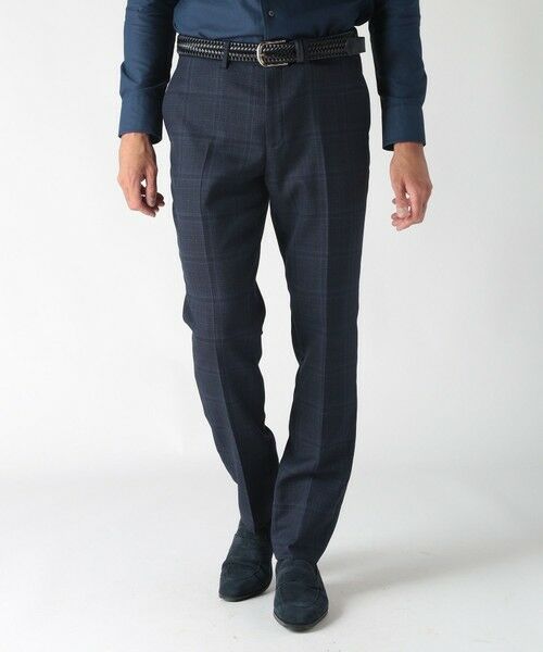 MEN'S BIGI / メンズビギ スラックス・ドレスパンツ | 【ACTIVE TAILOR】ホップサックチェックパンツ | 詳細13