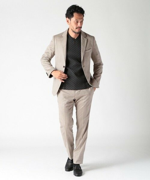 MEN'S BIGI / メンズビギ スラックス・ドレスパンツ | コマスエードストレッチパンツ（セットアップ対応） | 詳細10