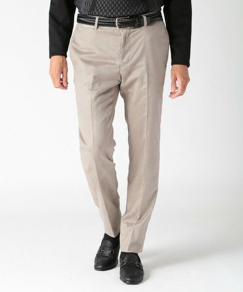 MEN'S BIGI / メンズビギ スラックス・ドレスパンツ | コマスエードストレッチパンツ（セットアップ対応） | 詳細1