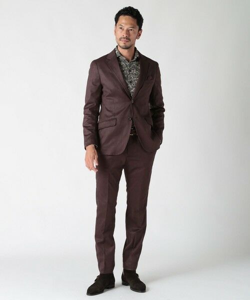 MEN'S BIGI / メンズビギ スラックス・ドレスパンツ | コマスエードストレッチパンツ（セットアップ対応） | 詳細20