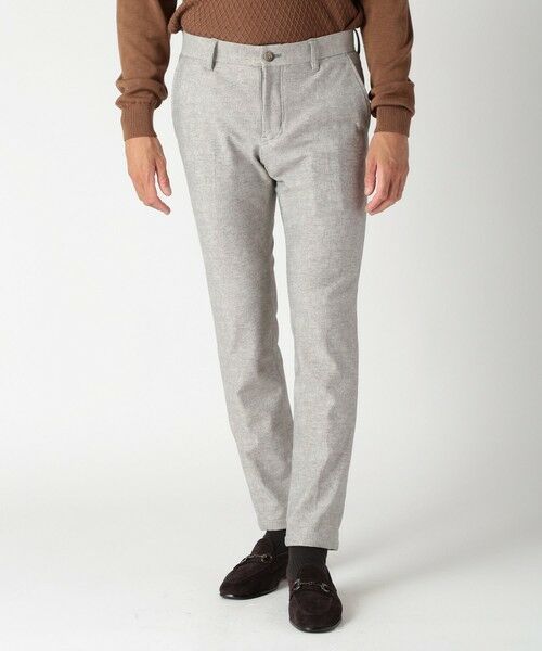 MEN'S BIGI / メンズビギ スラックス・ドレスパンツ | 【ACTIVE TAILOR】ヒートパフォーマーツイード調プリントパンツ（セットアップ対応） | 詳細1