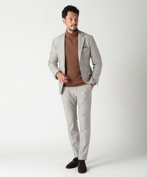 MEN'S BIGI / メンズビギ スラックス・ドレスパンツ | 【ACTIVE TAILOR】ヒートパフォーマーツイード調プリントパンツ（セットアップ対応） | 詳細16