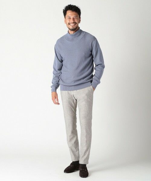 MEN'S BIGI / メンズビギ スラックス・ドレスパンツ | 【ACTIVE TAILOR】ヒートパフォーマーツイード調プリントパンツ（セットアップ対応） | 詳細17