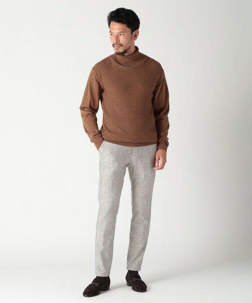 MEN'S BIGI / メンズビギ スラックス・ドレスパンツ | 【ACTIVE TAILOR】ヒートパフォーマーツイード調プリントパンツ（セットアップ対応） | 詳細4