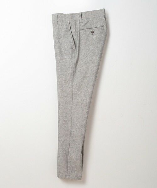 MEN'S BIGI / メンズビギ スラックス・ドレスパンツ | 【ACTIVE TAILOR】ヒートパフォーマーツイード調プリントパンツ（セットアップ対応）（ライトグレー）