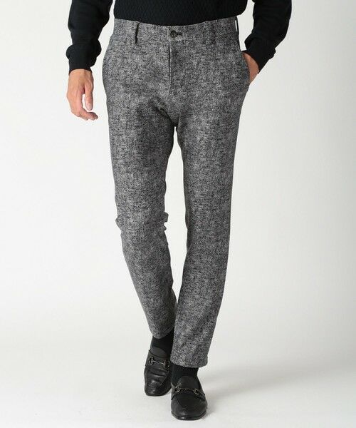 MEN'S BIGI / メンズビギ スラックス・ドレスパンツ | 【ACTIVE TAILOR】ヒートパフォーマーツイード調プリントパンツ（セットアップ対応） | 詳細18