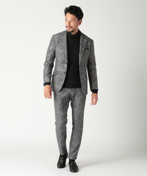 MEN'S BIGI / メンズビギ スラックス・ドレスパンツ | 【ACTIVE TAILOR】ヒートパフォーマーツイード調プリントパンツ（セットアップ対応） | 詳細19