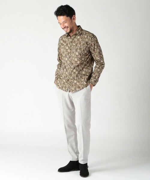 MEN'S BIGI / メンズビギ スラックス・ドレスパンツ | 【ACTIVE TAILOR】ソフトサーモ混ツイードツイルパンツ | 詳細14