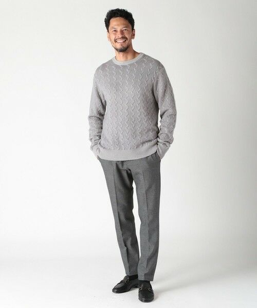 MEN'S BIGI / メンズビギ スラックス・ドレスパンツ | 【ACTIVE TAILOR】ソフトサーモ混ツイードツイルパンツ | 詳細19