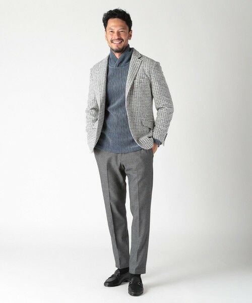 MEN'S BIGI / メンズビギ スラックス・ドレスパンツ | 【ACTIVE TAILOR】ソフトサーモ混ツイードツイルパンツ | 詳細20