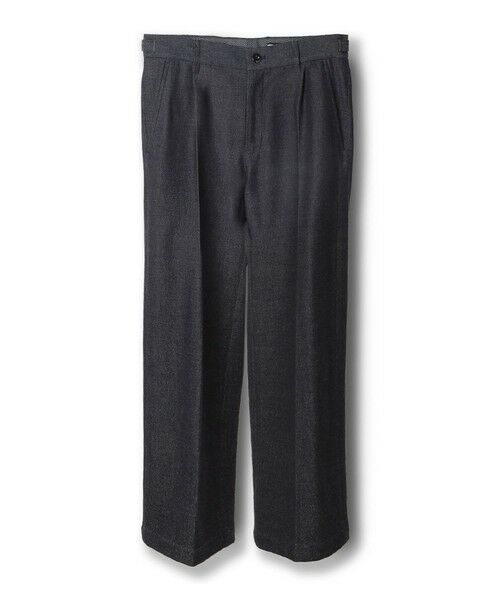 MEN'S BIGI / メンズビギ スラックス・ドレスパンツ | TRストレッチクリースパンツ（ネイビー）