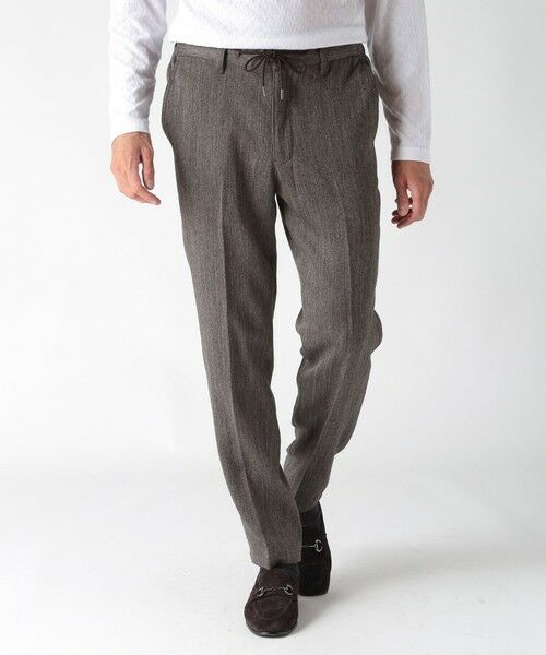 MEN'S BIGI / メンズビギ スラックス・ドレスパンツ | デニム調ツイードストレッチパンツ | 詳細7